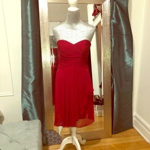 Cranberry Red Strapless Dress